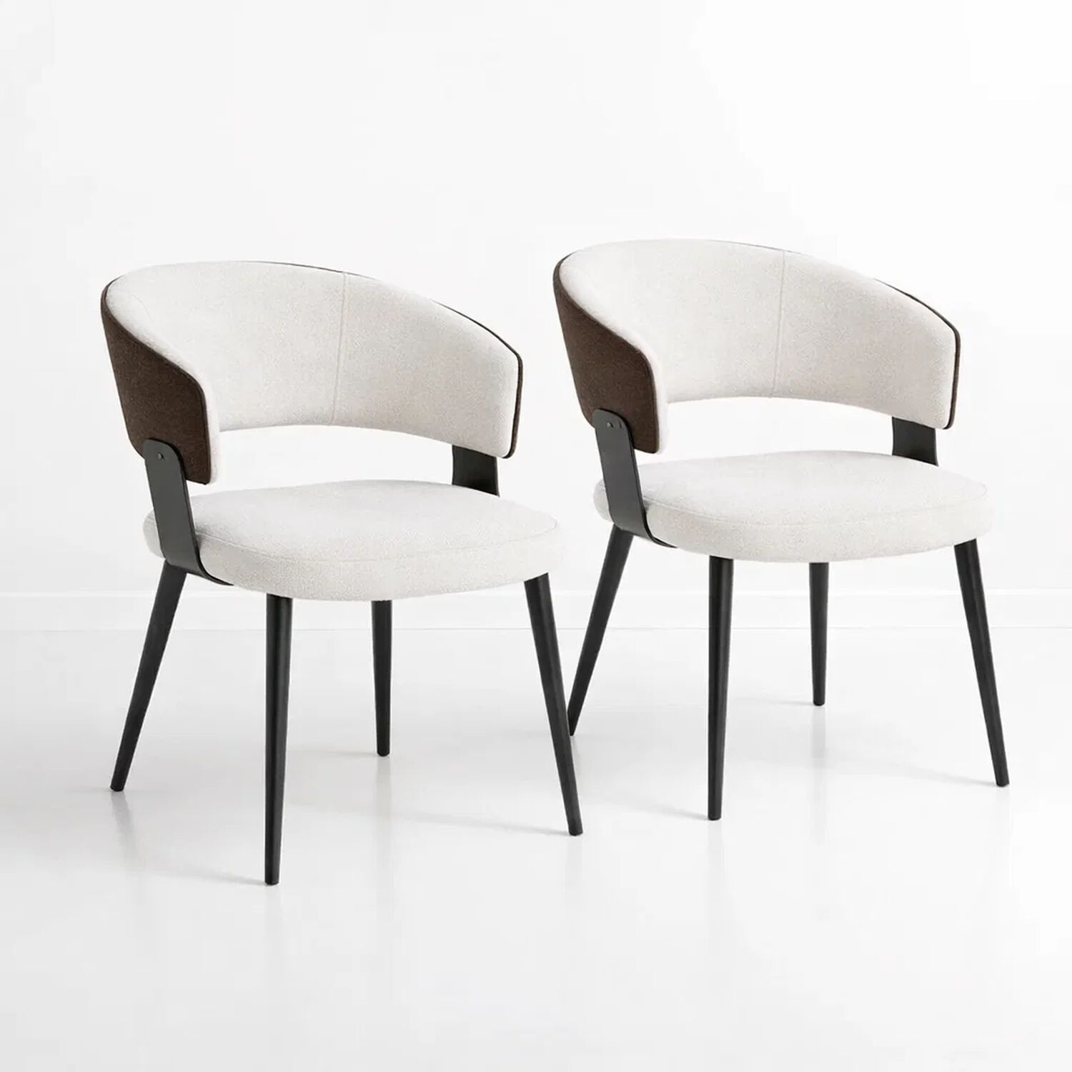 Pack De 2 Sillas Klops Velvet - Blanca image number 0.0