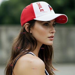 Gorro Jockey Talla &Uacute;nica Alta Calidad Poli&eacute;ster Estampado Chileno
