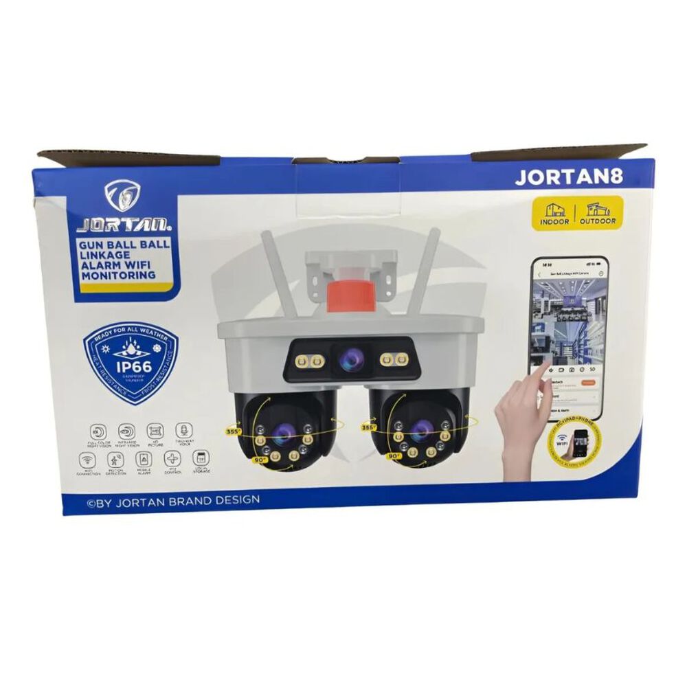 Camara De Seguridad Dual Ip66 Wifi Inteligente Jortan Blanco image number 0.0