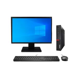 Kit Monitor + Mini Pc Lenovo M920q Tff (i5-8va 32gb 1tb Ssd) - Reacondicionado Grado A