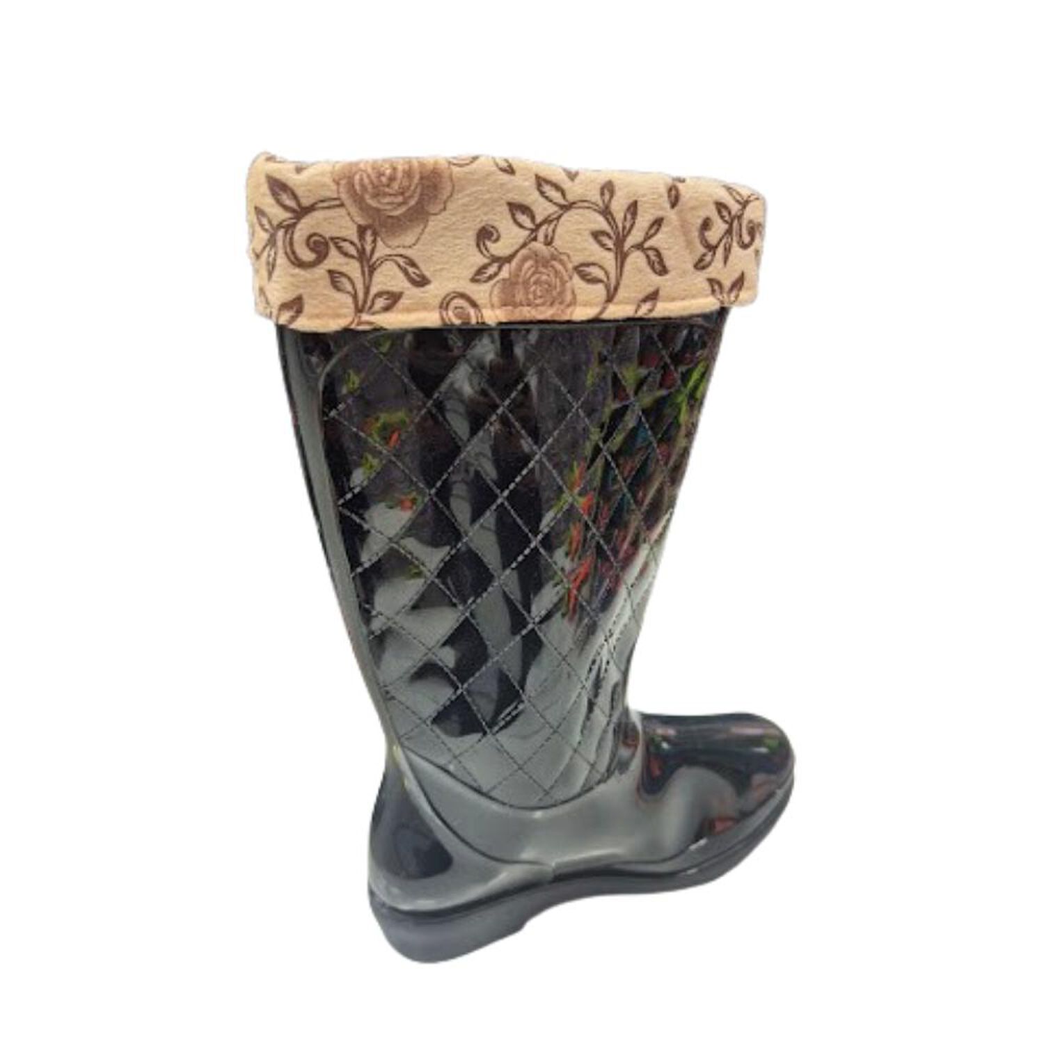 Bota Agua Lluvia Negro Mujer image number 1.0
