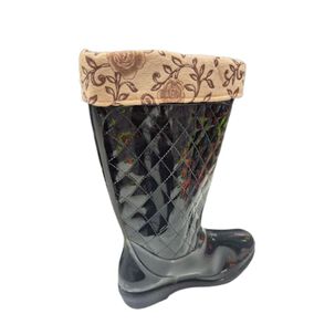 Bota Agua Lluvia Negro Mujer