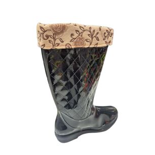 Bota Agua Lluvia Negro Mujer