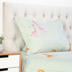 Plum&oacute;n Infantil Casaideal Kids Jirafa / 1.5 Plazas