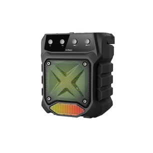 Parlante Bluetooth Con Micr&oacute;fono E Iluminaci&oacute;n Rgb Negro - Ps