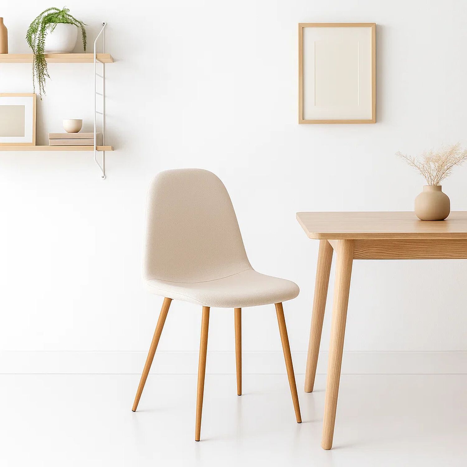 Silla Spoon Velvet - Crema image number 1.0