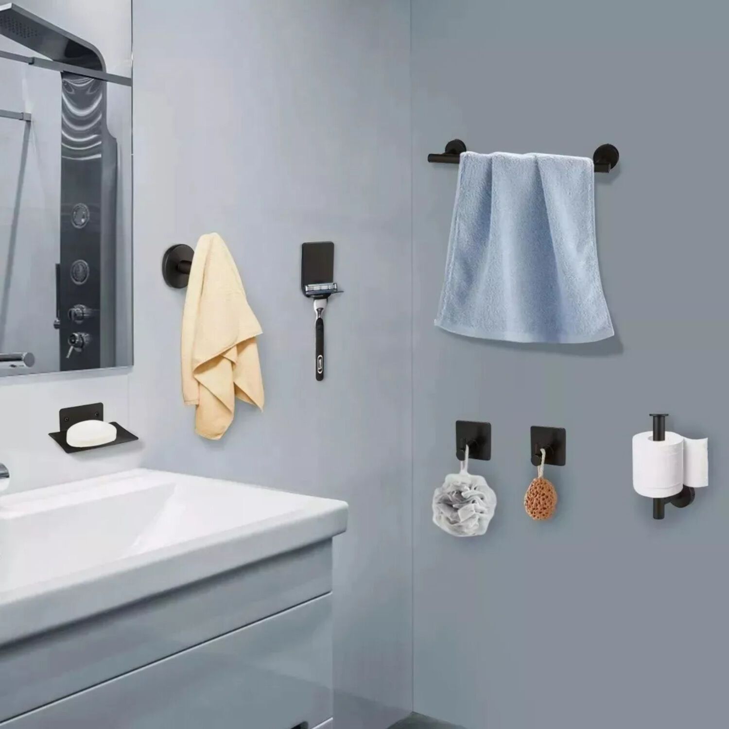 Juego Accesorios Ba&ntilde;o Toalleros Inoxidable 11 Piezas image number 3.0