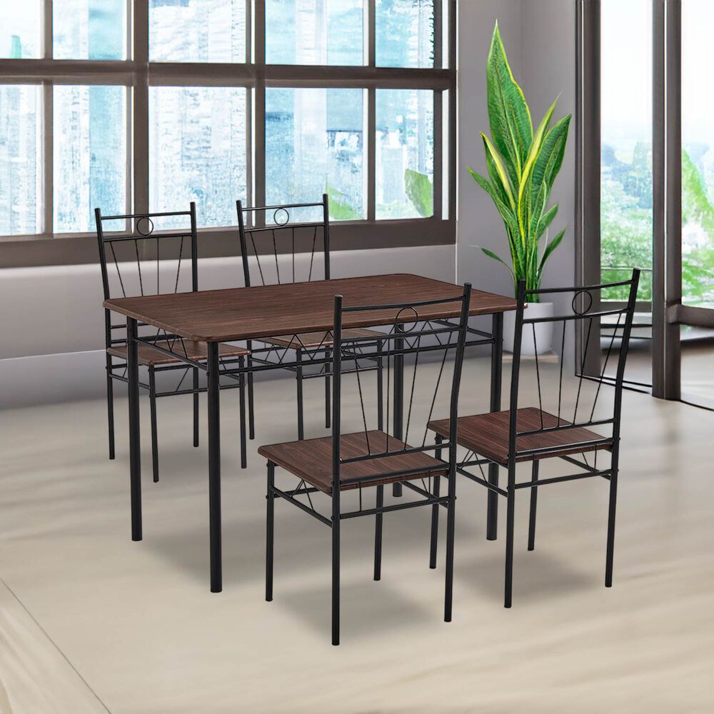 Juego De Comedor 4p Verona Negro 74x70x110 Cm image number 5.0