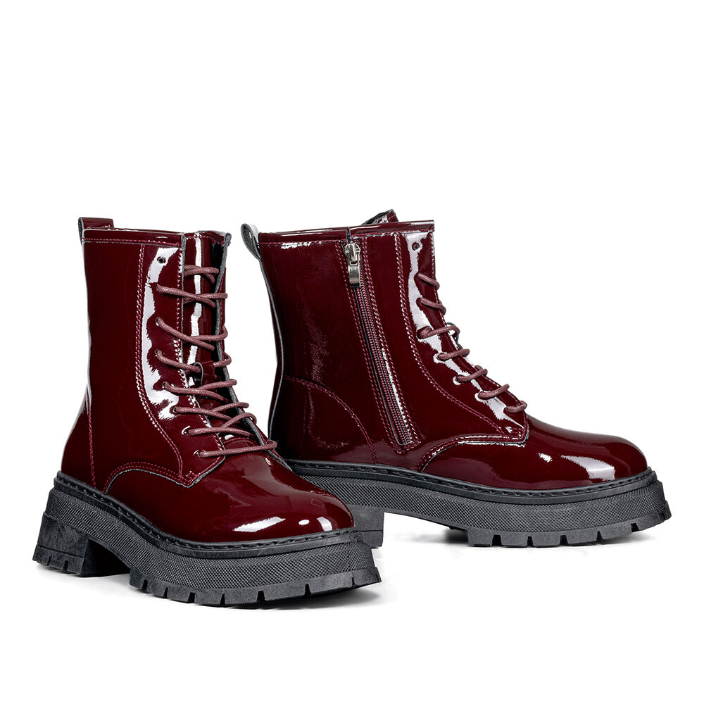 Botin Casual Mujer Burdeo Plataforma Weide Sl30 image number 5.0