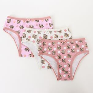 Tripack Calz&oacute;n Ni&ntilde;a Rosado Full Print Skye Paw Patrol