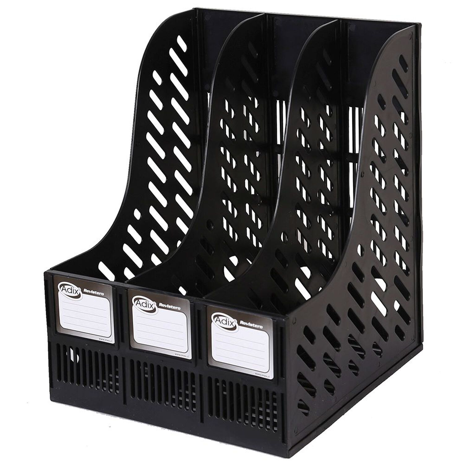 Revistero Plastico Triple Negro image number 0.0