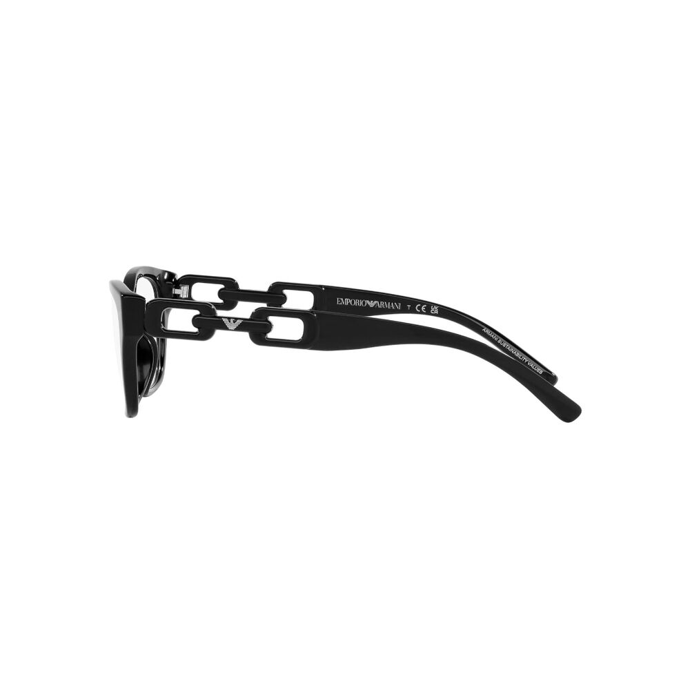 Lentes Ópticos Shiny Black Emporio Armani image number 3.0