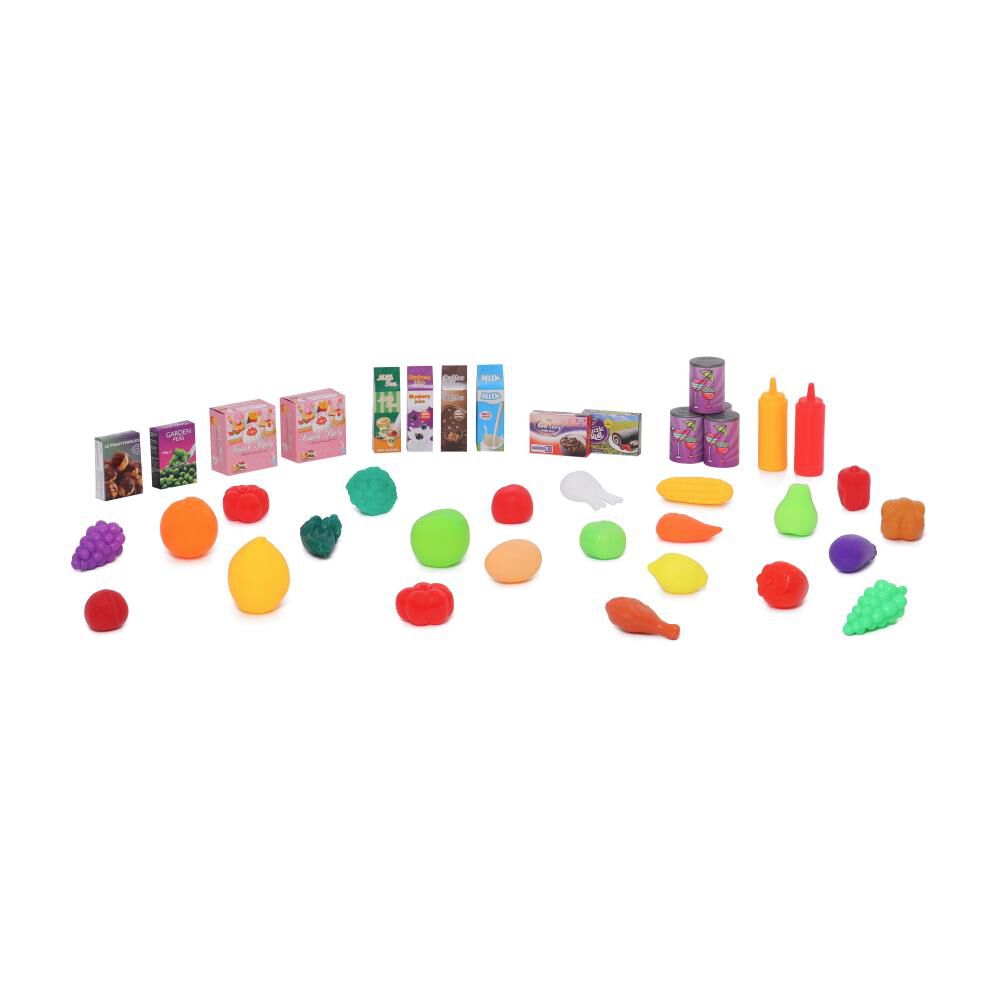 Set Comida 46 Pzas En Caja Almacenamiento Happy Line image number 2.0