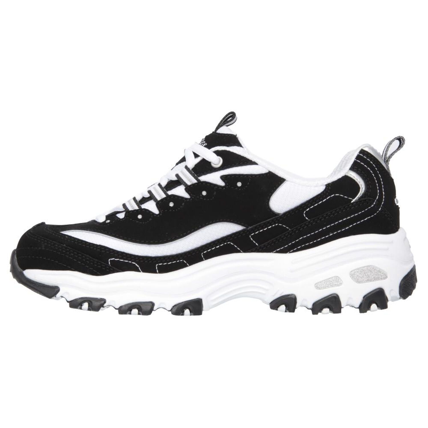 Zapatilla Urbana Mujer Skechers D'lites Negro/blanco image number 2.0