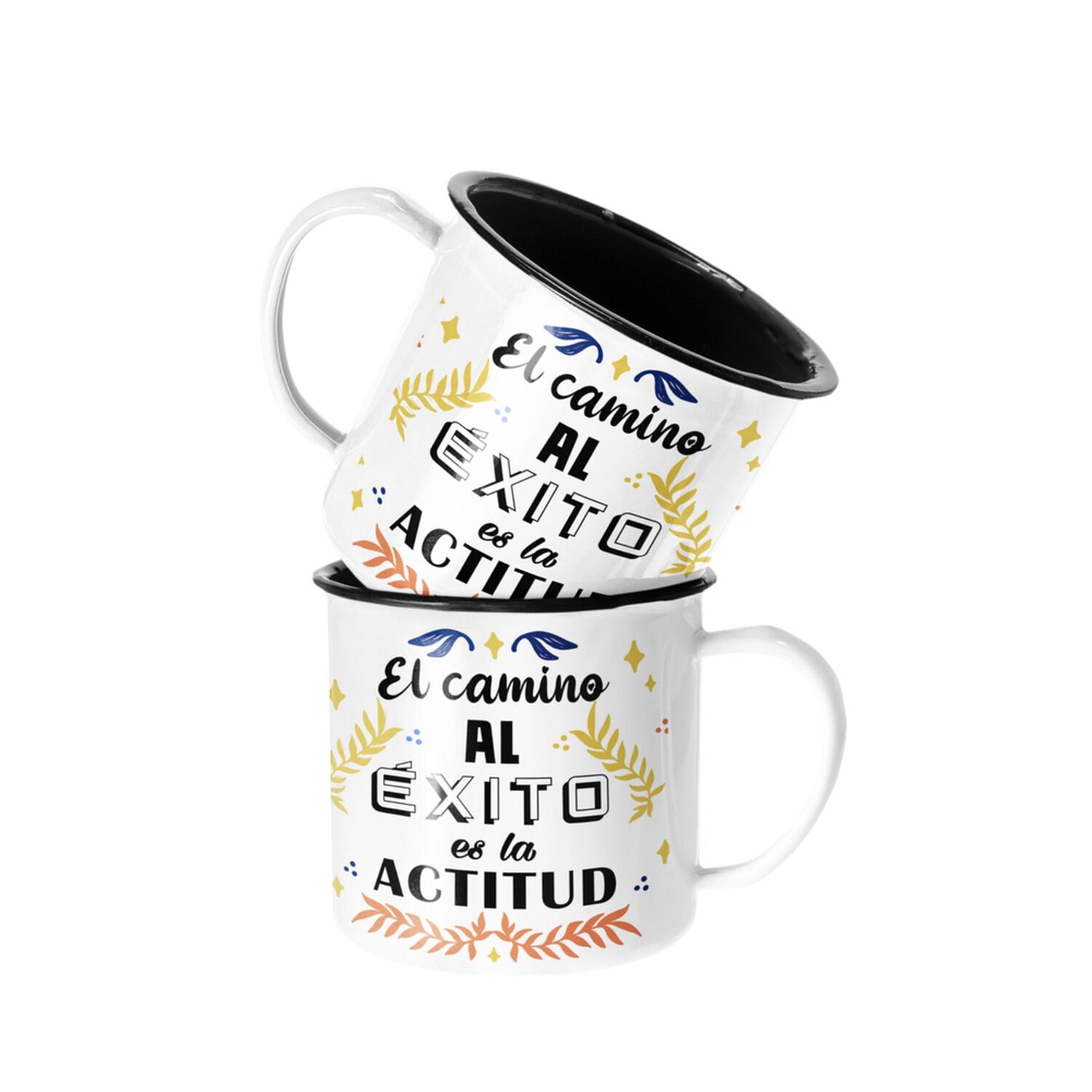 Taza Enlozada Lechera El Camino Al Exito Son La Actitud image number 0.0