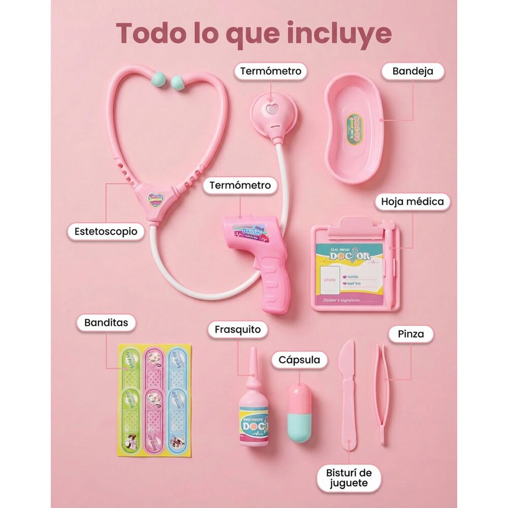 Juguete Set De Doctora Para Ni&ntilde;as Deluxe Kit image number 5.0