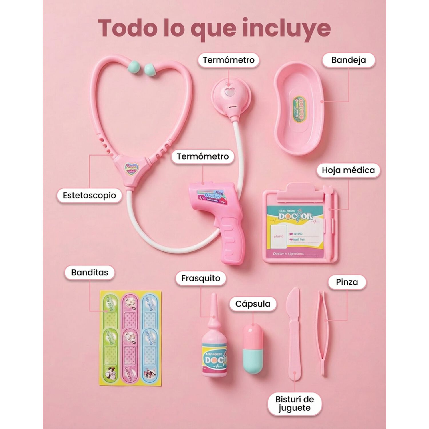 Juguete Set De Doctora Para Ni&ntilde;as Deluxe Kit image number 5.0