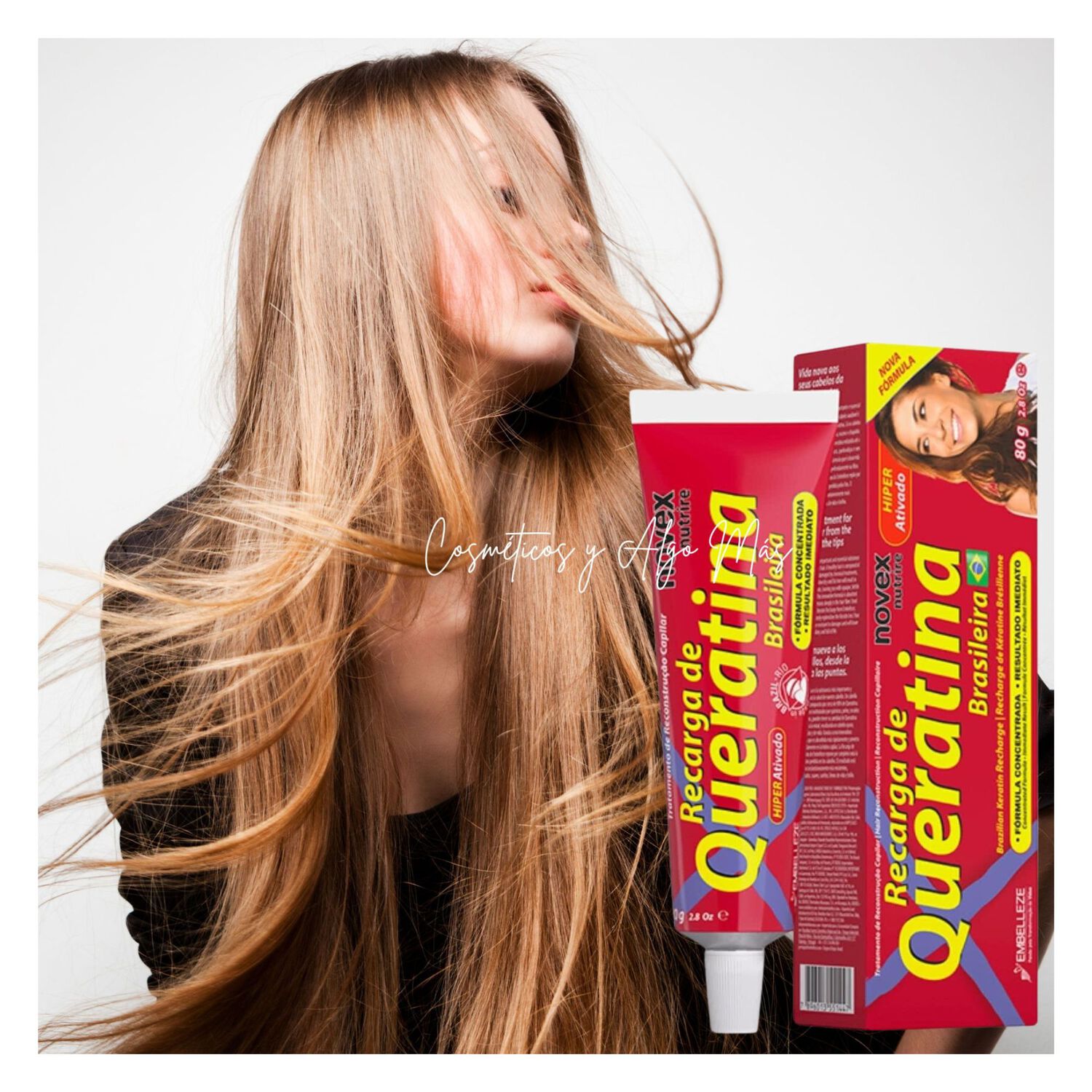 Tratamiento Intensivo Recarga De Queratina Brasile&ntilde;a 80g Novex image number 0.0