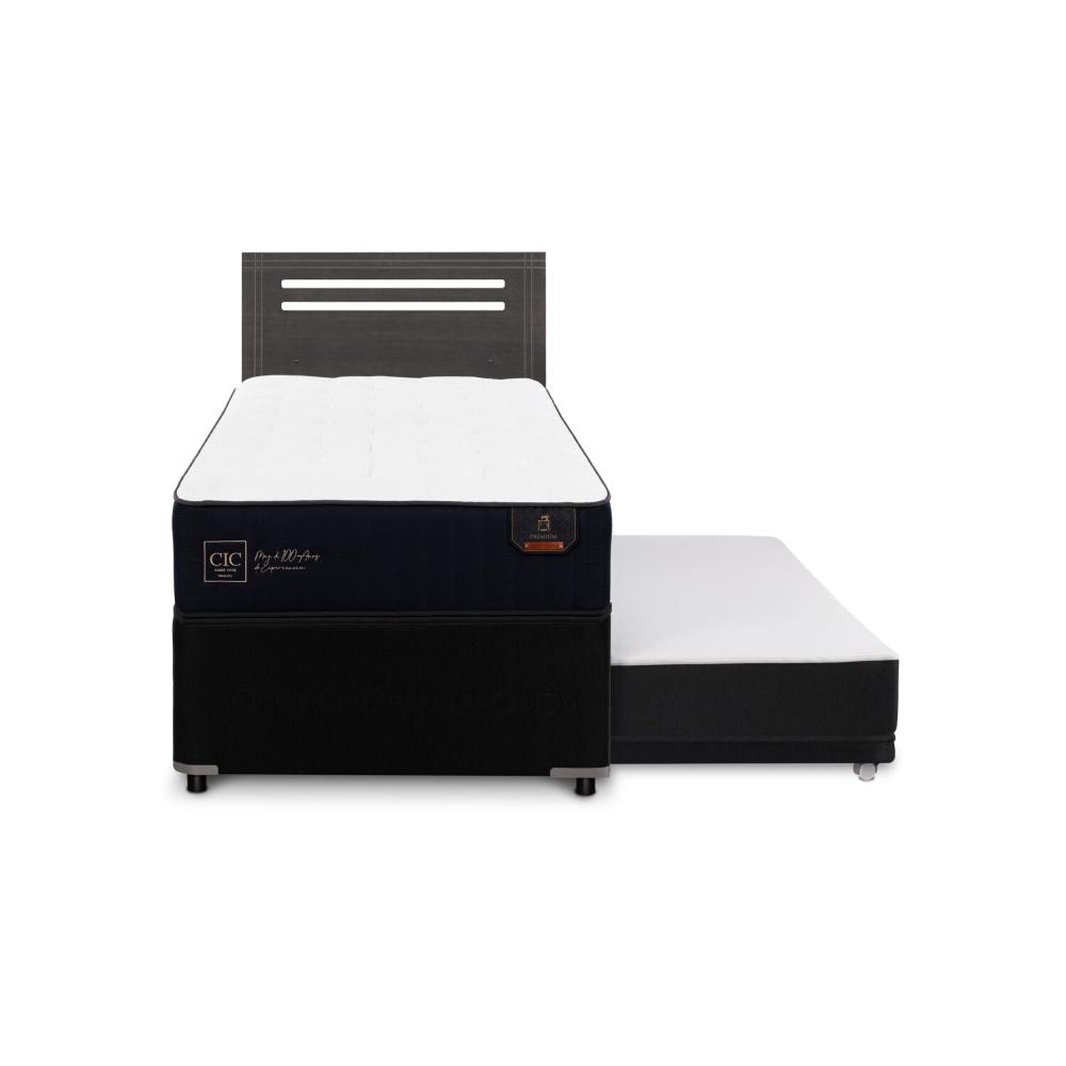 Cama Nido Cic Premium / 1.5 Plazas / Base Normal + Respaldo image number 0.0