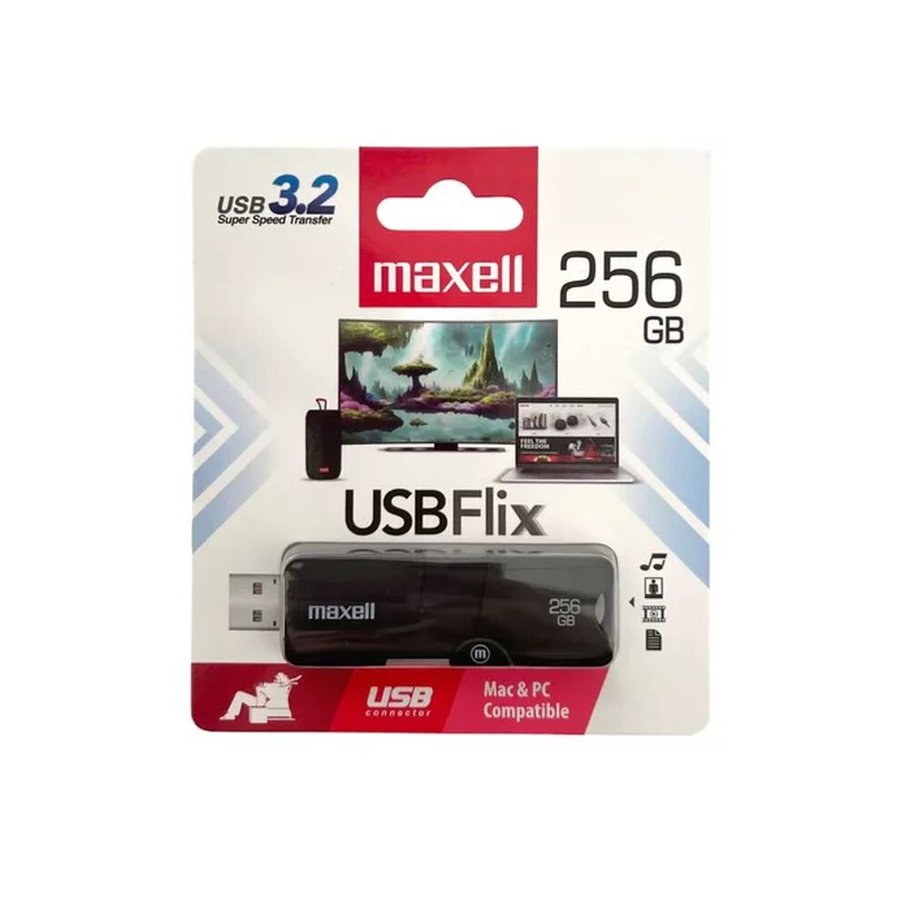 Pendrive Maxell 256gb Modelo Flix Usb 3.2 image number 0.0