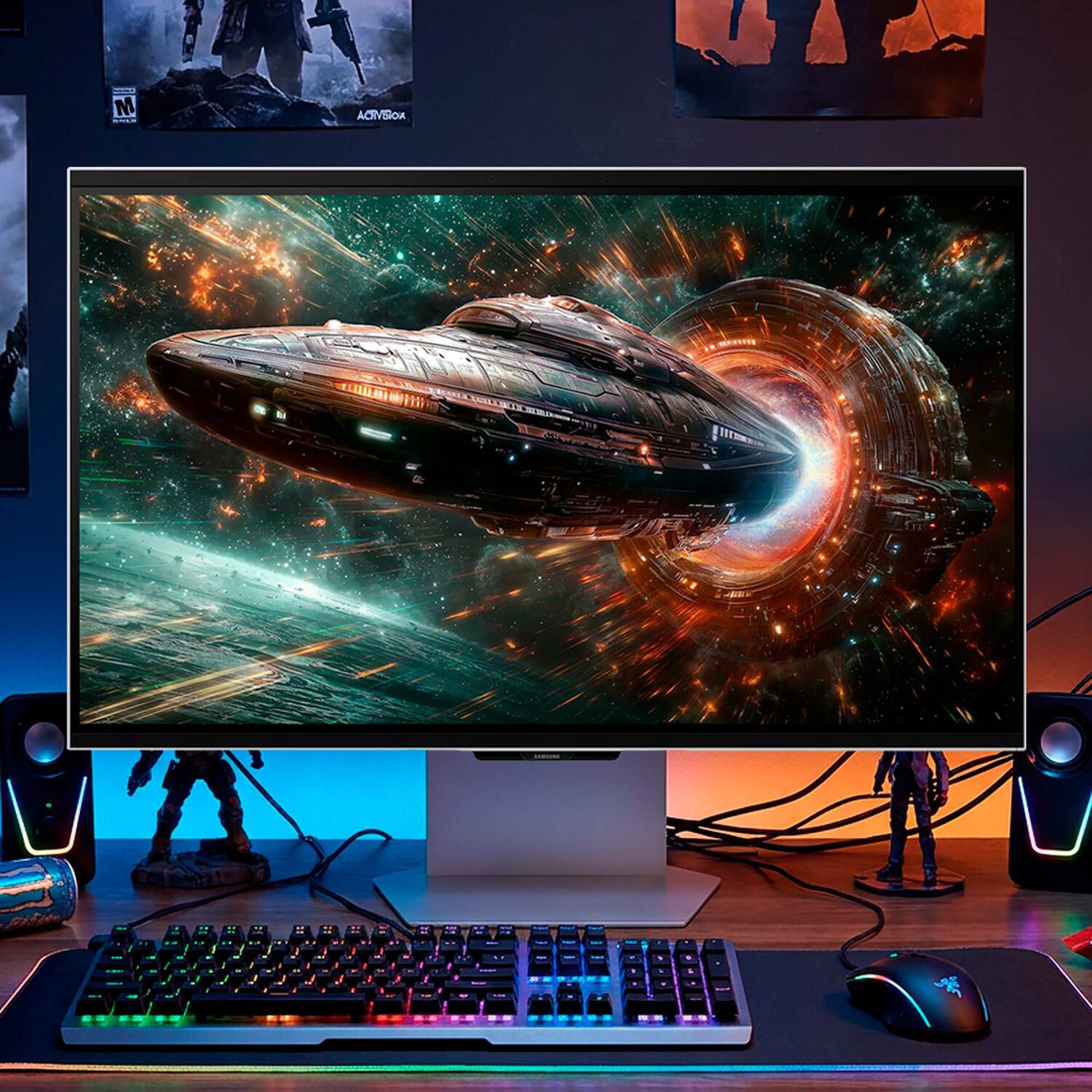 Monitor Gamer Samsung Odyssey 3d G9 27" Uhd 4k 165hz 1ms image number 9.0