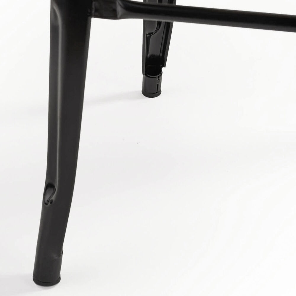 Pack 4 Piso Taburete Tolix Con Respaldo Negro image number 7.0