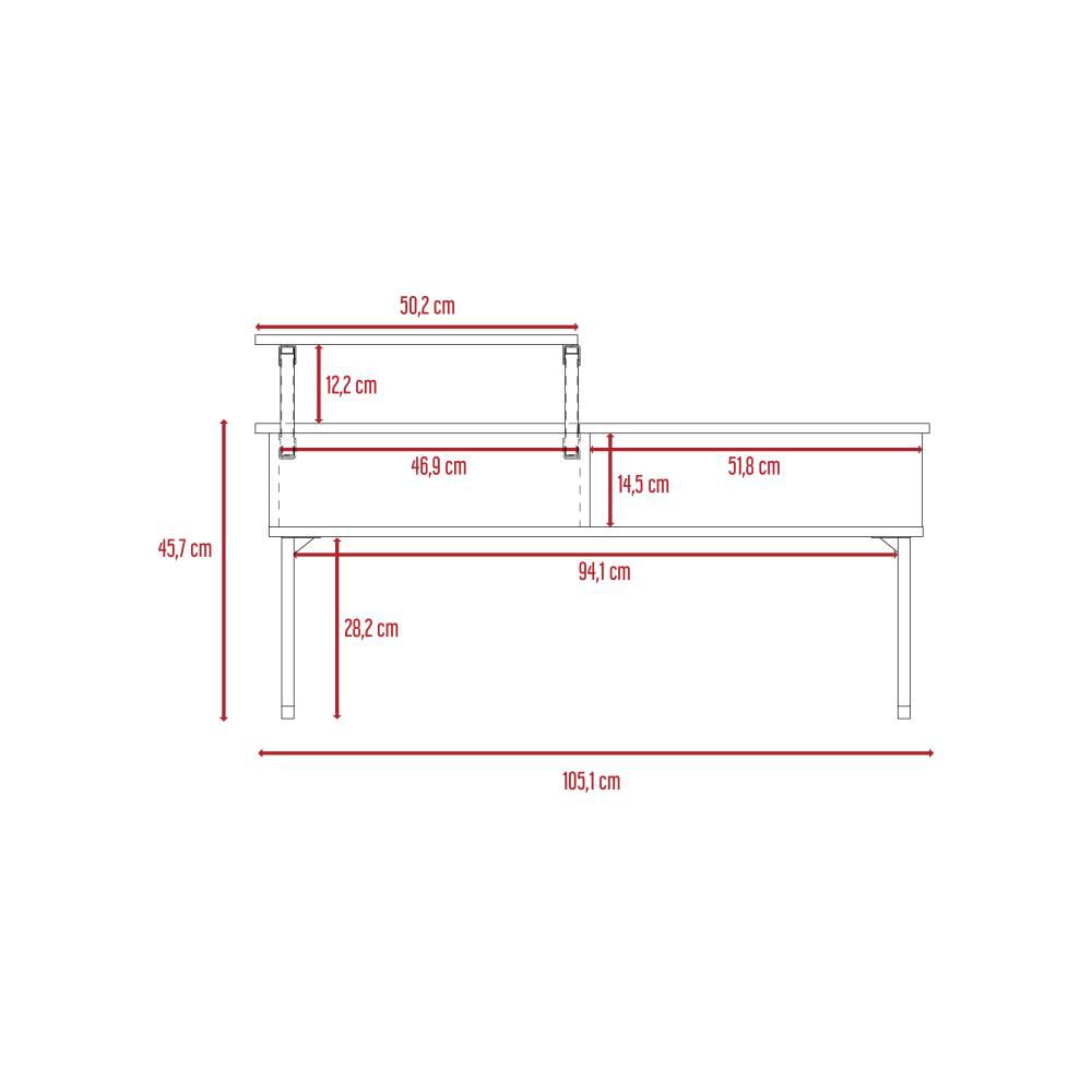 Mesa De Centro Funcional Tuhome C5g-3 image number 7.0