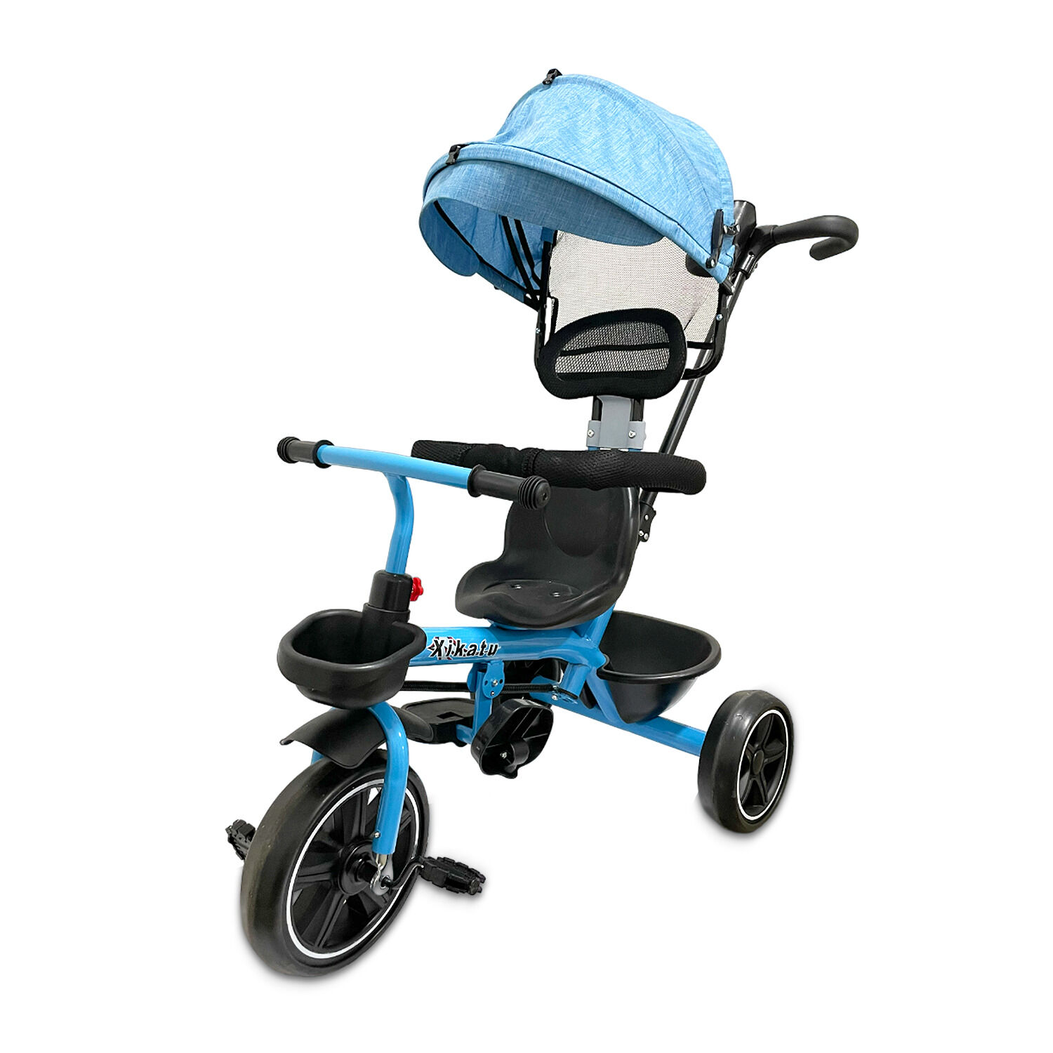 Triciclo Coche Infantil 5 En 1 Con Toldo, Mango Direccional image number 1.0