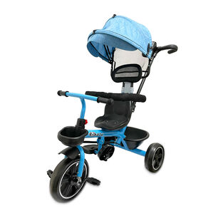 Triciclo Coche Infantil 5 En 1 Con Toldo, Mango Direccional