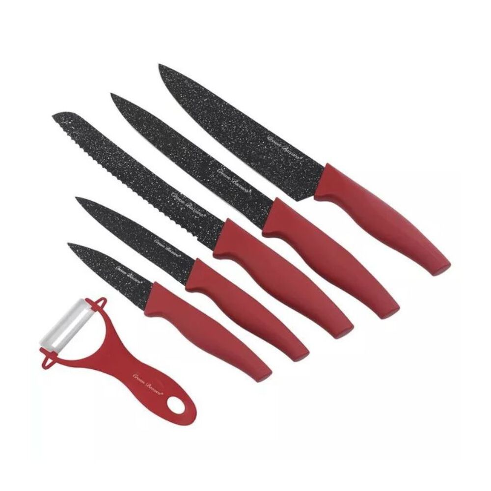 Juego X6 Cuchillos Set De Cuchillo Chef Cocina Picador image number 0.0
