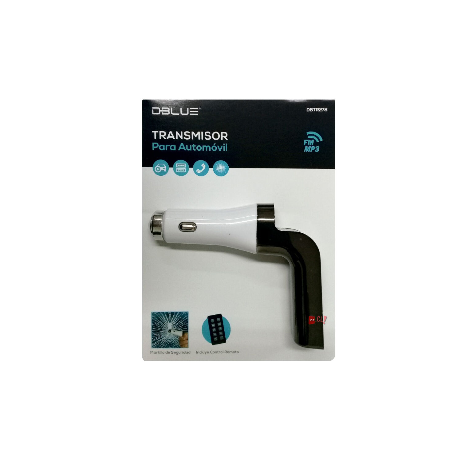 Transmisor Fm Auto Aux Y Usb Con Martillo - Ps image number 2.0