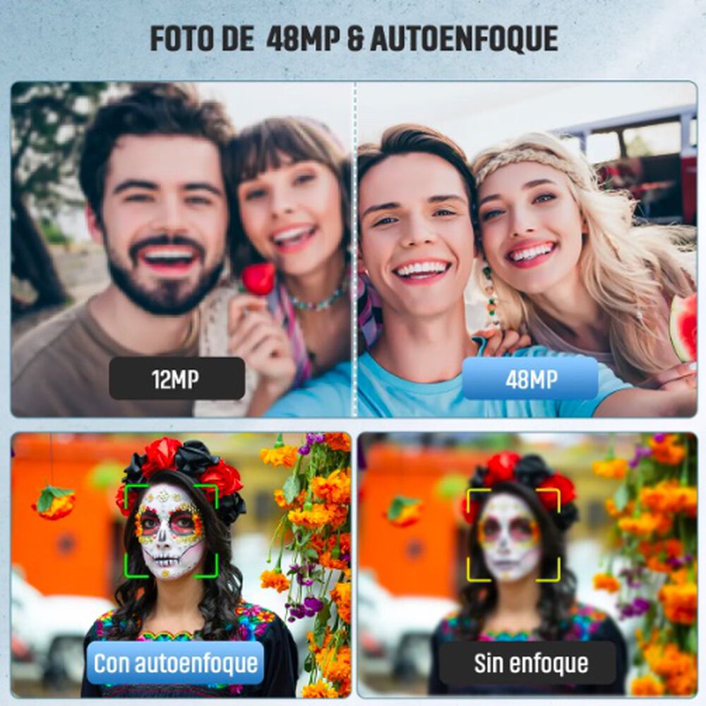 C&aacute;mara Digital 4k Frontal Y Trasera 2.8 Inch Para Estudiante image number 3.0