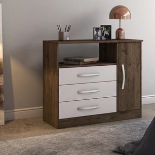 Comoda Home Mobili Asuncion / 1 Puerta / 3 Cajones