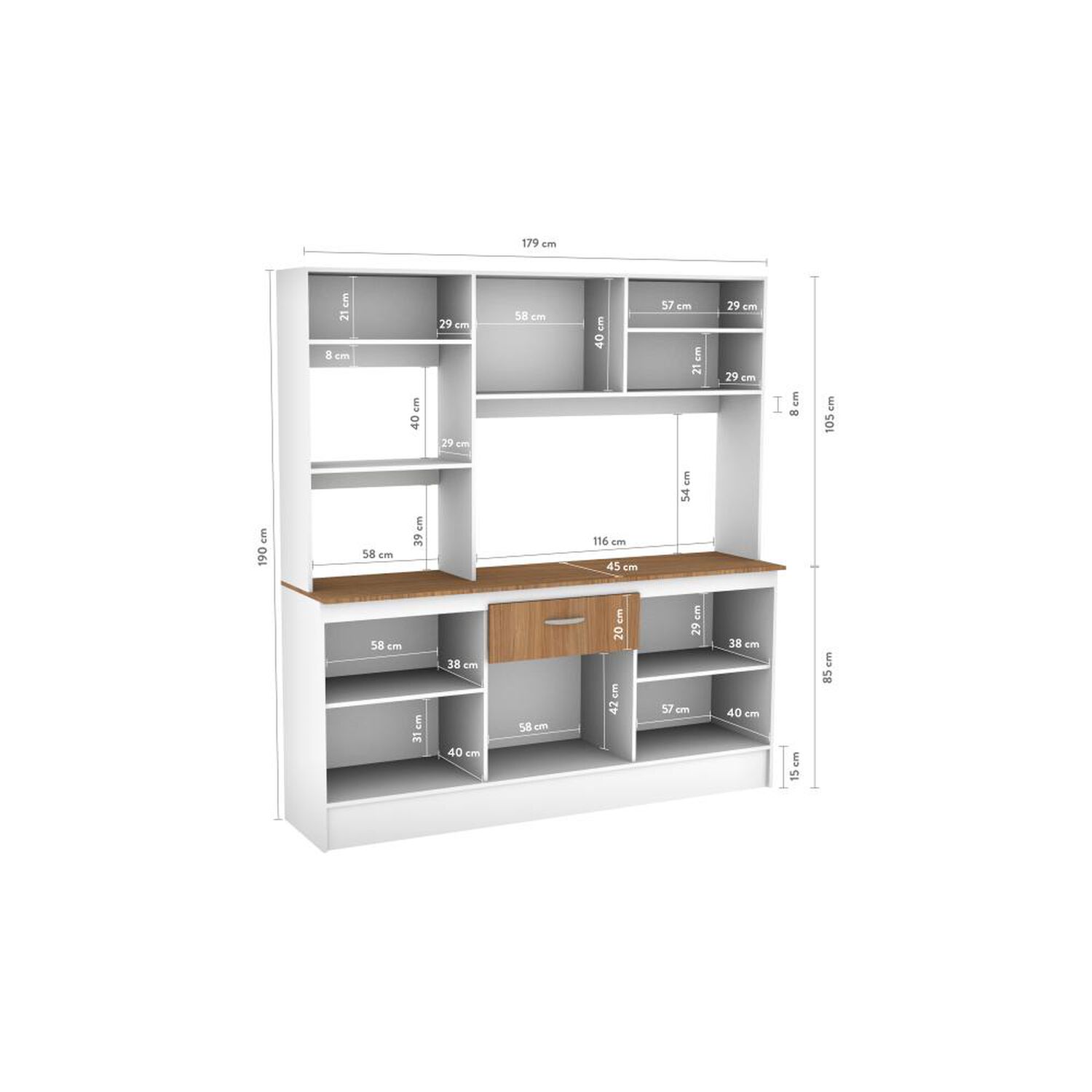 Mueble De Cocina Cic Julieta / 8 Puertas / 1 Cajon image number 1.0