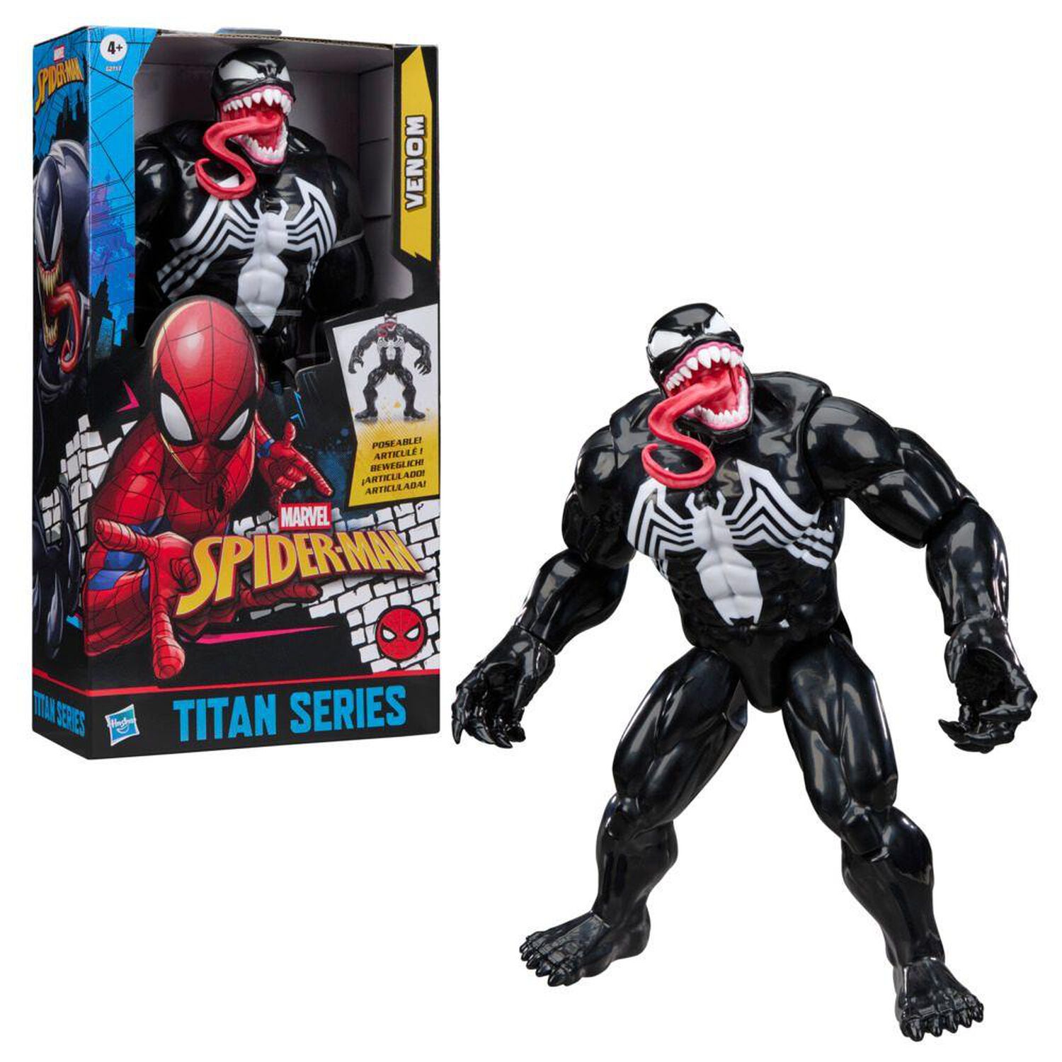 Figura De Acci&oacute;n Spider-man Titan Series Deluxe Venom image number 2.0