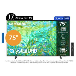 Led 75" Samsung UN75CU8000GXZS / Ultra HD 4K / Smart TV