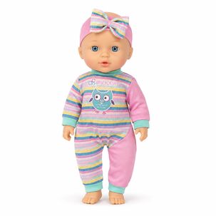 Mu&ntilde;eca Babydoll Bostecitos Abc Acc Con Silla