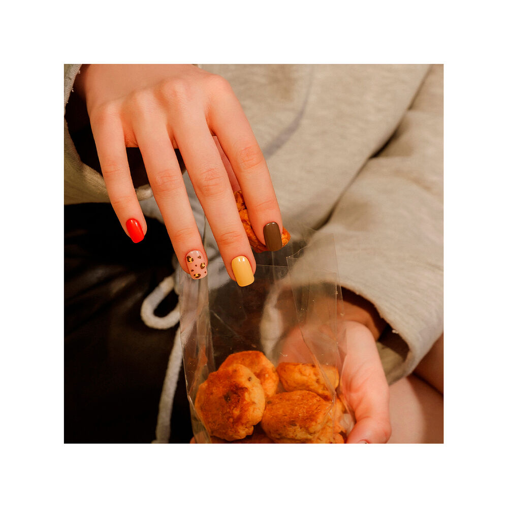 Muzmak - Uñas Press On Sweet Leopard Regular Square 36 U. image number 2.0