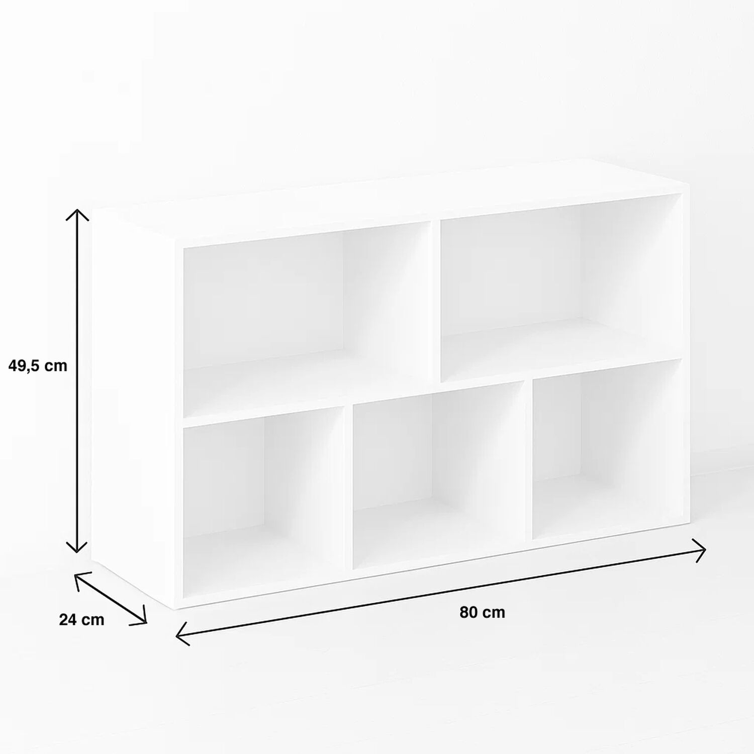 Estanter&iacute;a Baja Multibox 80x24x49.5 Blanca image number 3.0