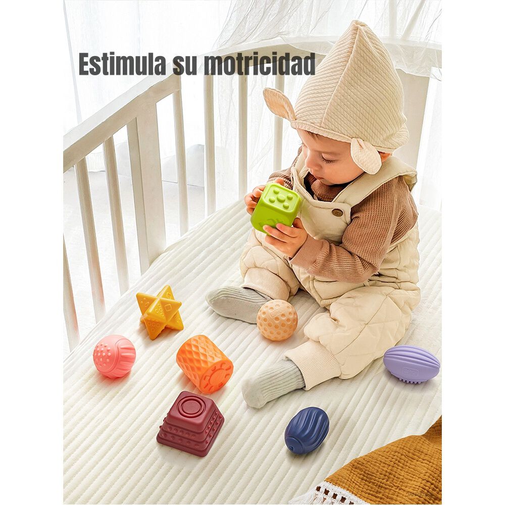 Juguete Sensorial Bloques Pelotas Mordedor Tm193 Lubabycas image number 5.0