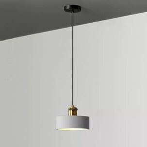 Lámpara Colgante Moderna Blanco Morava E-27 Con Ampolleta (luz Calida)