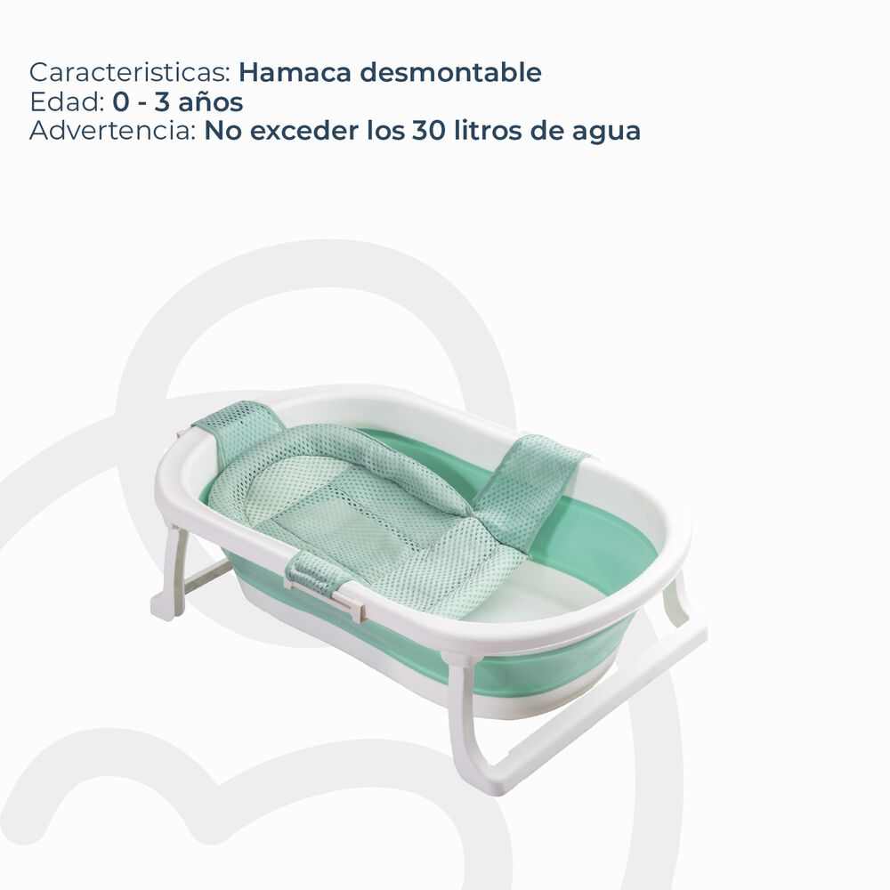 Ba&ntilde;era Jelly Con Hamaca Verde Bebesit image number 3.0