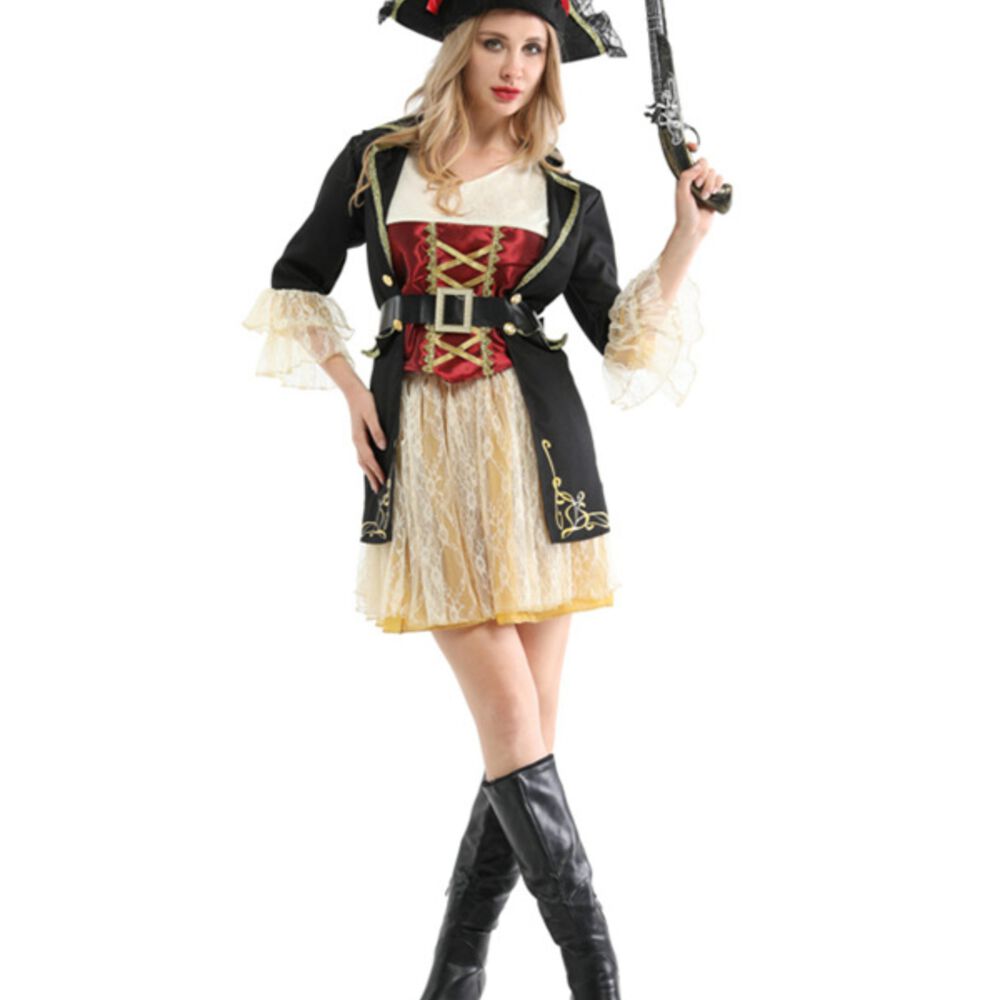 Disfraz Pirata Luxury Bucanera Mujer image number 2.0