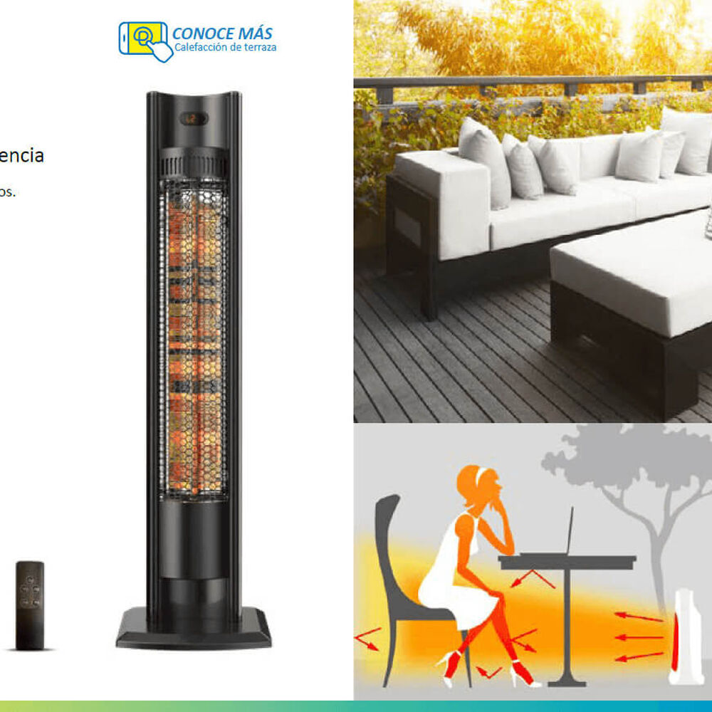 Calefactor De Terraza Primawarm 2000w 2 Niveles Primaterm image number 7.0