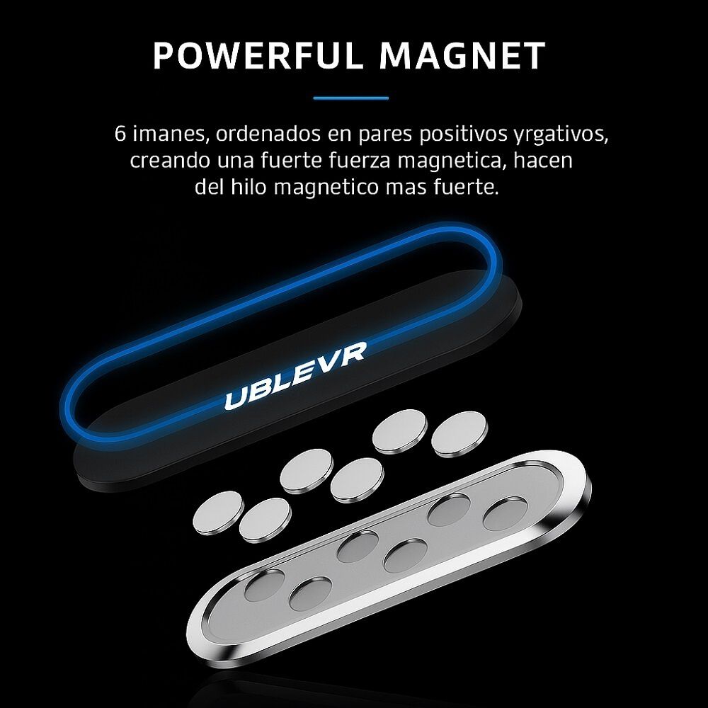 Soporte De Celular Tira Auto Magn&eacute;tico Im&aacute;n Autom&oacute;vil Deluxe image number 5.0