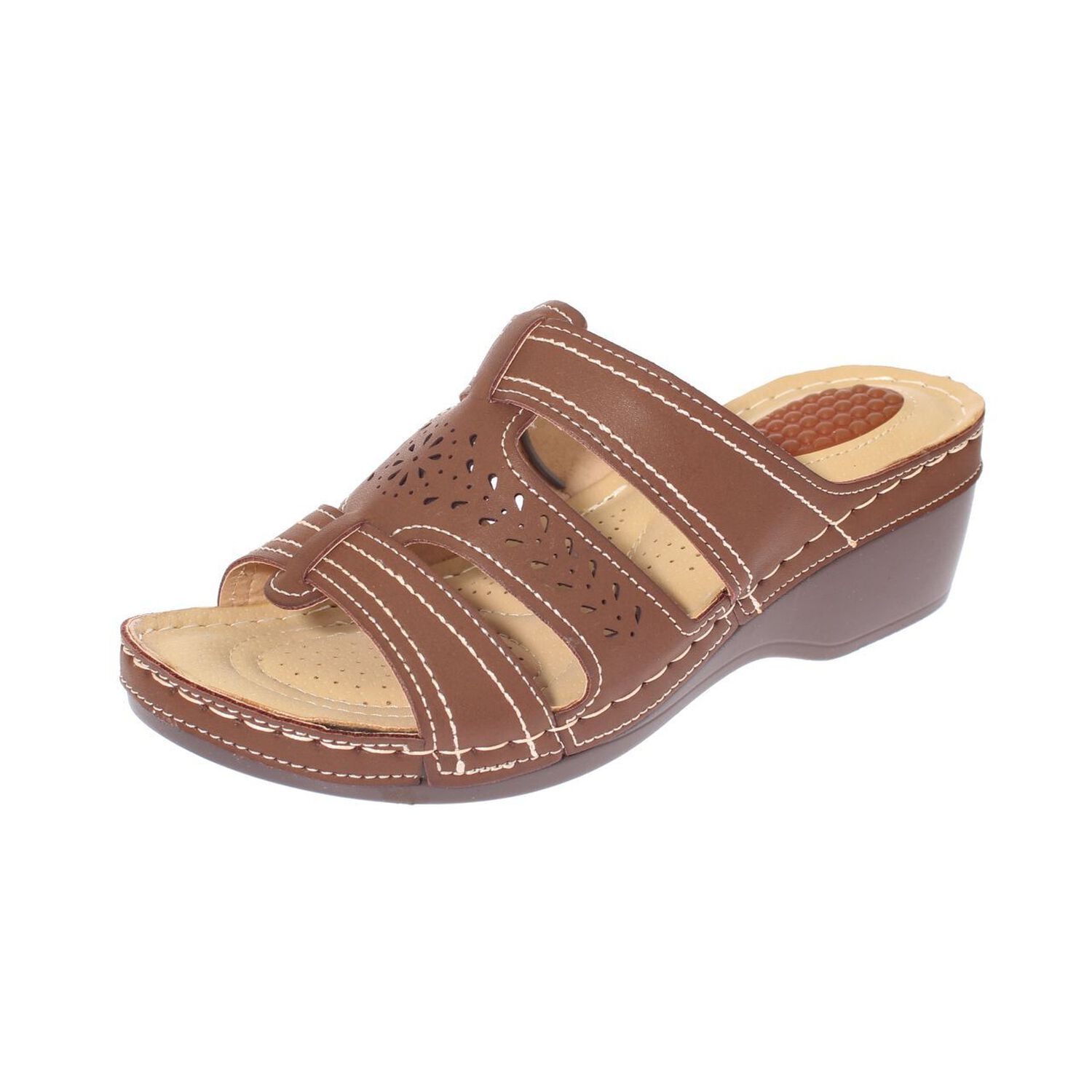 Sandalia Confort Caf&eacute; Modelo Italiano Art. 5ask73327brown image number 0.0