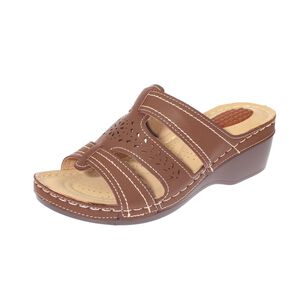 Sandalia Confort Caf&eacute; Modelo Italiano Art. 5ask73327brown