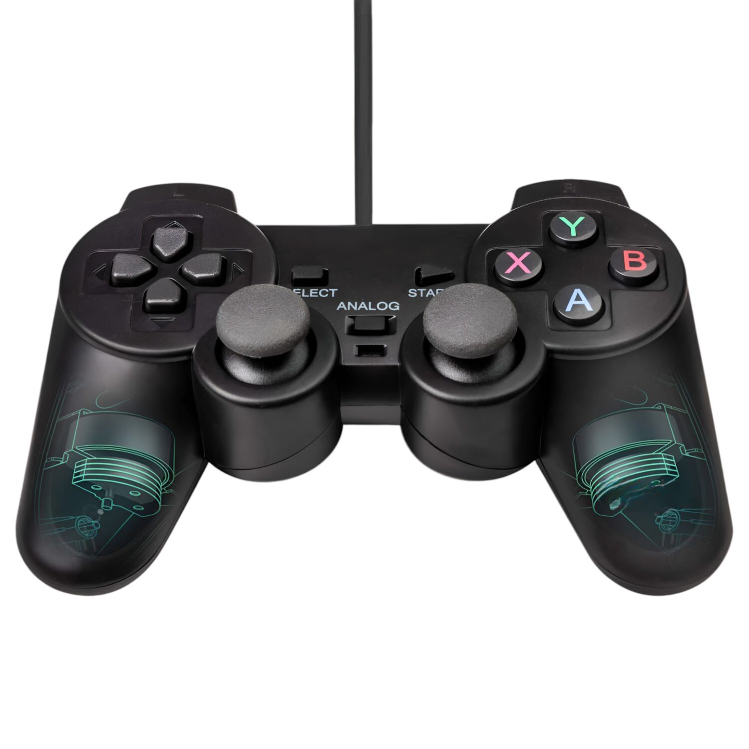 Gamepad Usb Con An&aacute;logos Black Deluxe Dbc1001 image number 1.0