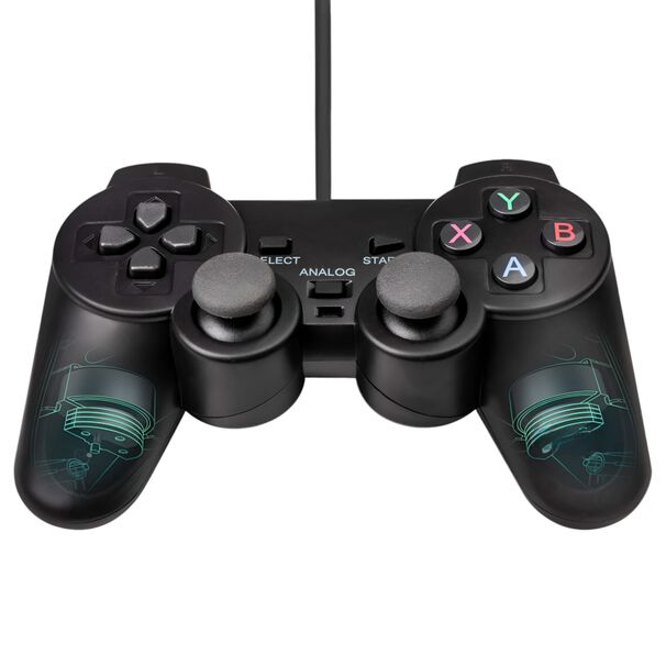 Gamepad Usb Con An&aacute;logos Black Deluxe Dbc1001