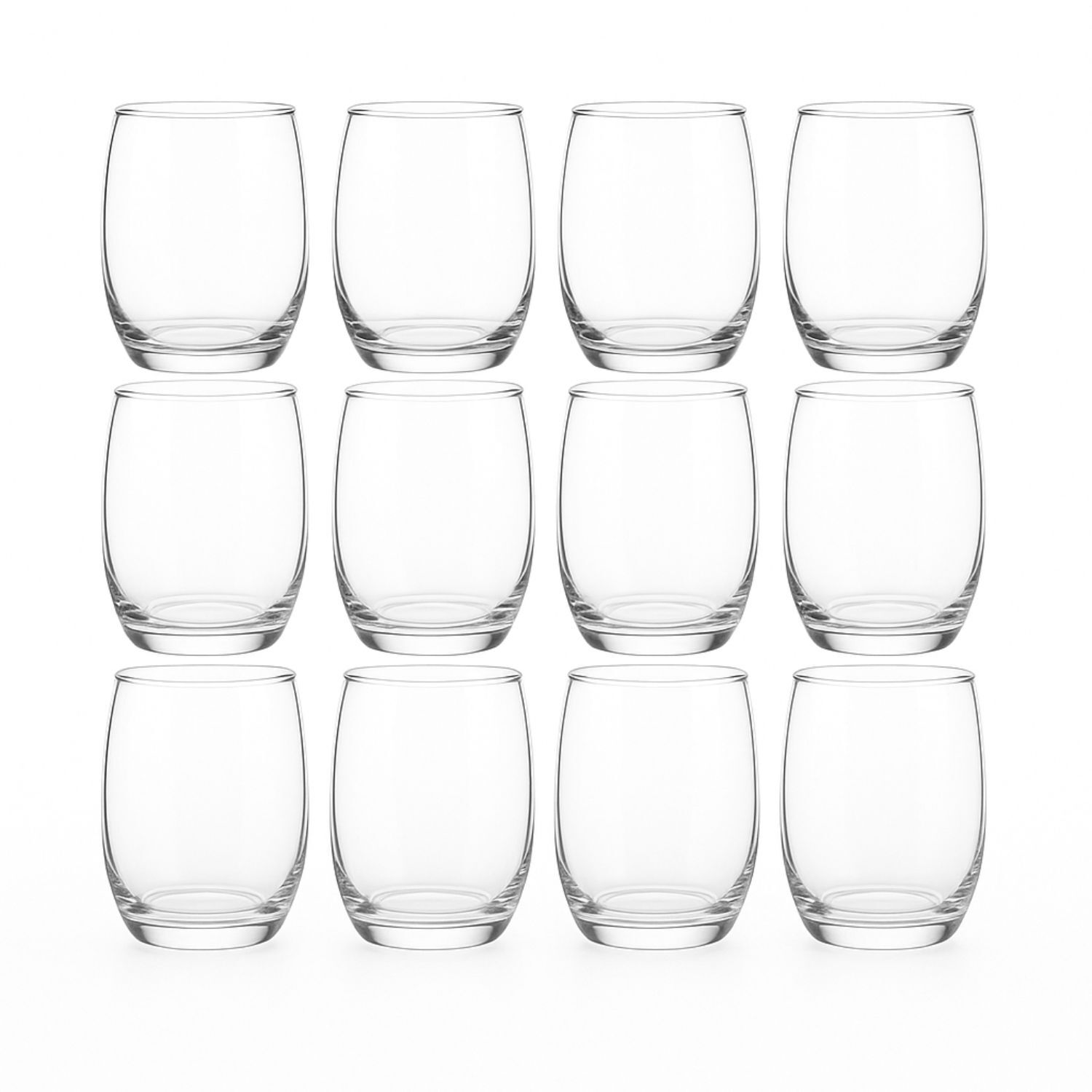 Set 12 Vasos Altos Mikonos De 460ml Vidrio Transparentes image number 0.0